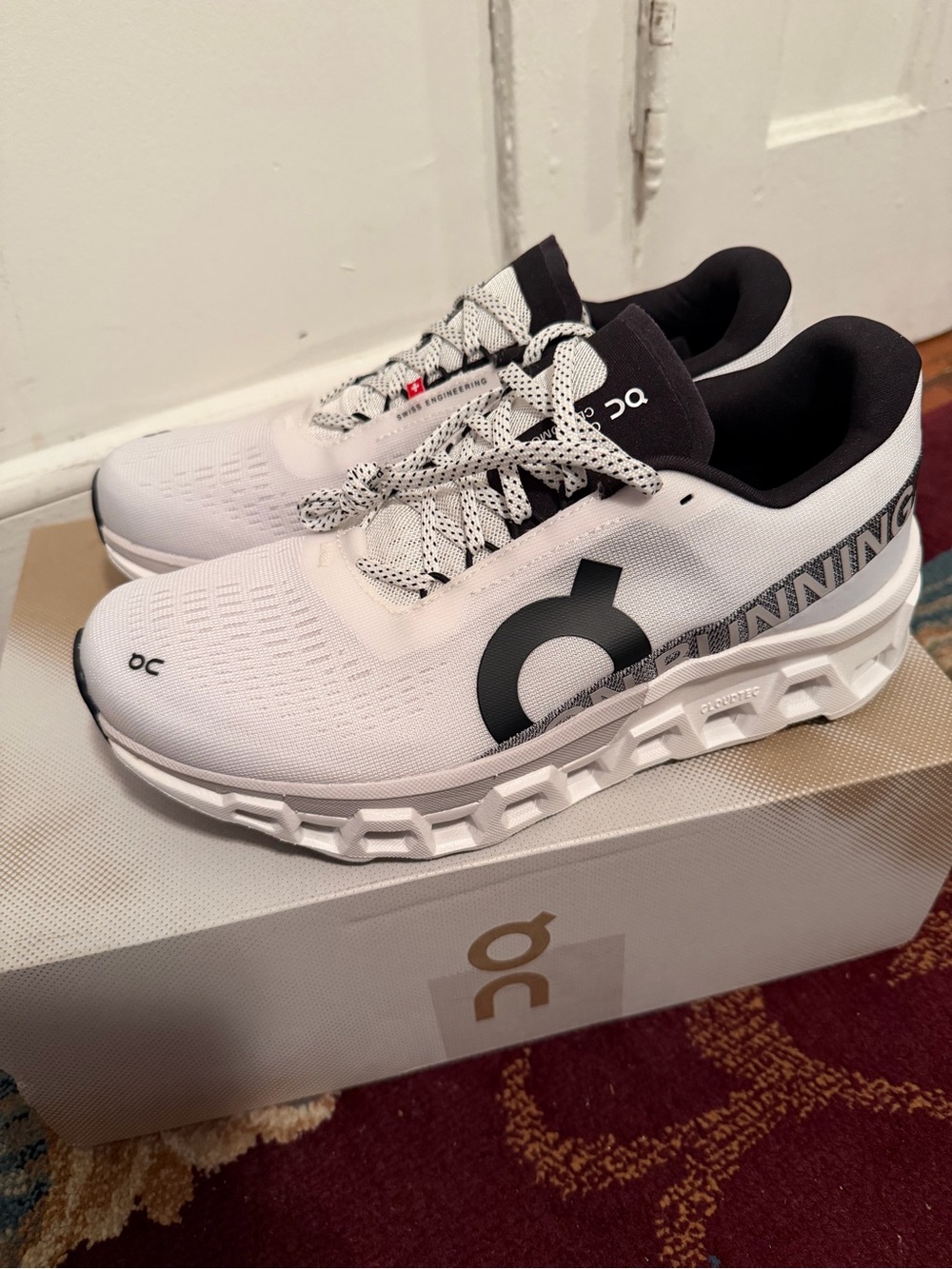 On Running women’s Cloudmonster 2 Running Shoe - White/Frost - Picture 3 of 7